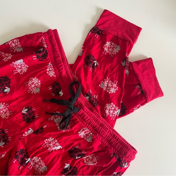 Secret Treasures Red Ankle Sheep Pajama Pants - Picture 2 of 4